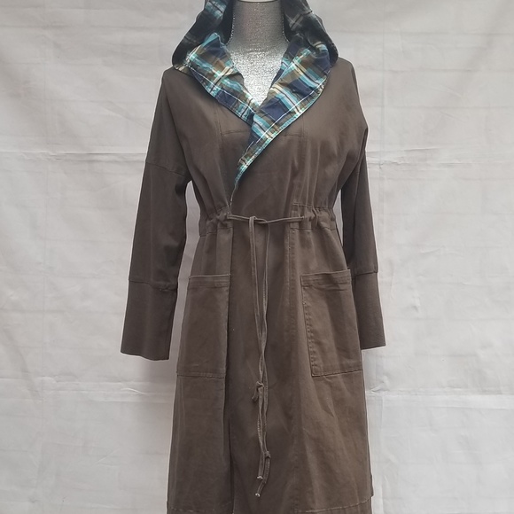 REBORN DUSTER COAT Olive Green - Picture 4 of 8